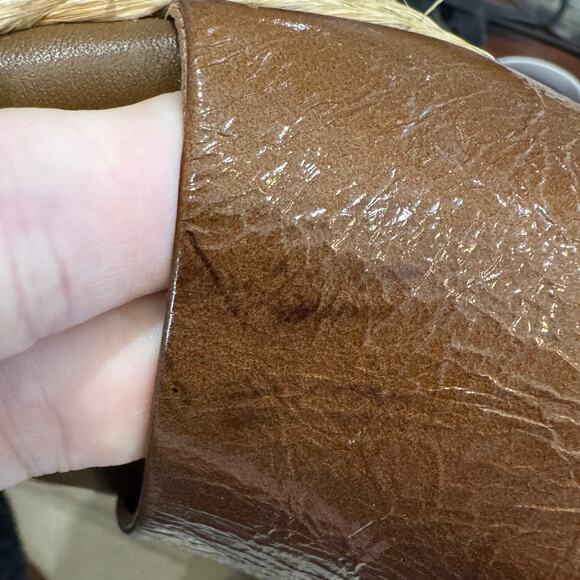 PALOMA BARCELO New $410 Women's Esdadrille Brown Wedge Sandals Size 39 US 8.5 - Picture 7 of 7